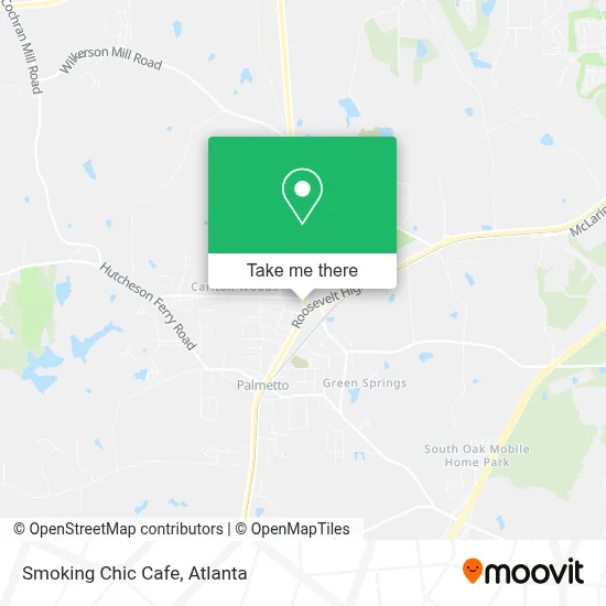 Smoking Chic Cafe map