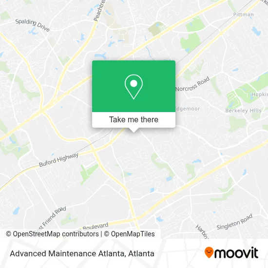 Advanced Maintenance Atlanta map