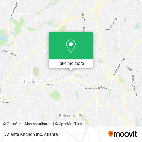 Atlanta Kitchen Inc map