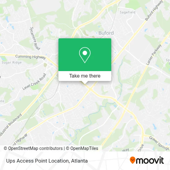Ups Access Point Location map