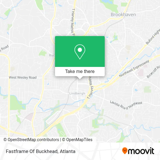Fastframe Of Buckhead map