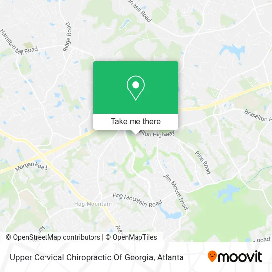 Upper Cervical Chiropractic Of Georgia map