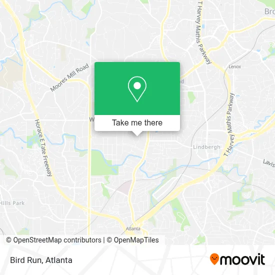 Bird Run map