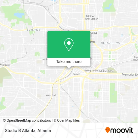 Studio B Atlanta map