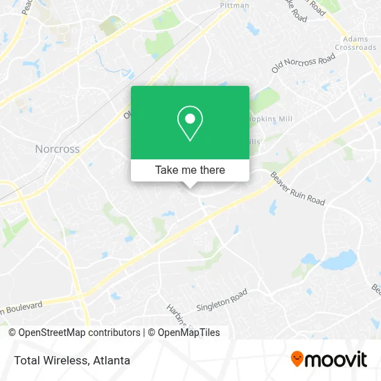 Total Wireless map