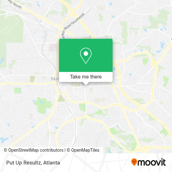 Put Up Resultz map