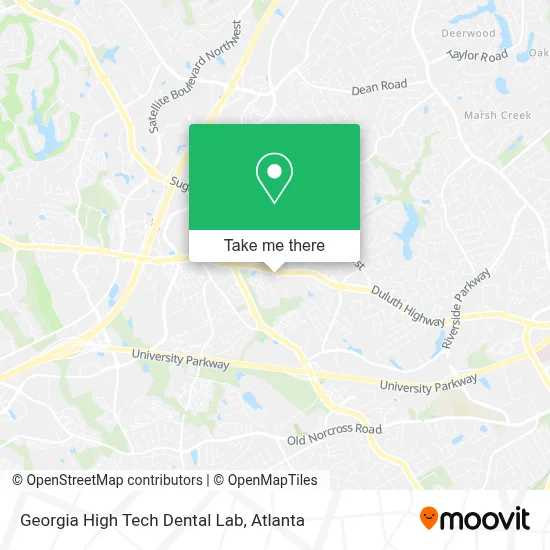 Georgia High Tech Dental Lab map