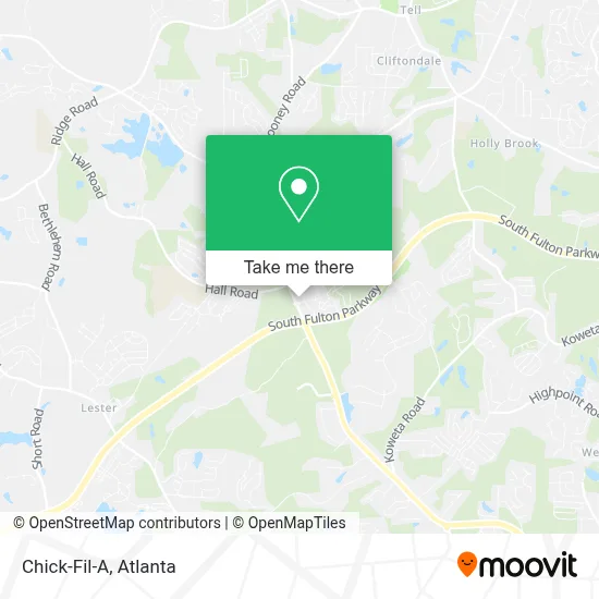 Chick-Fil-A map