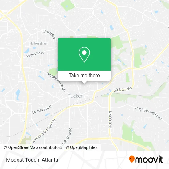 Modest Touch map