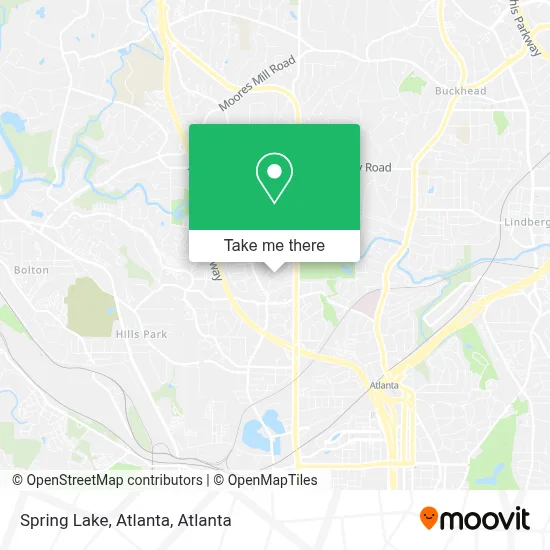 Spring Lake, Atlanta map