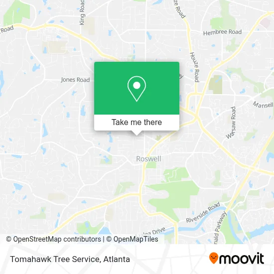 Tomahawk Tree Service map