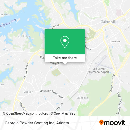 Georgia Powder Coating Inc map