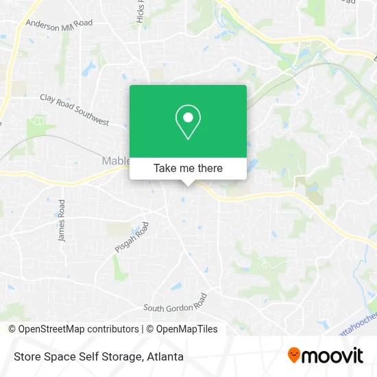 Store Space Self Storage map