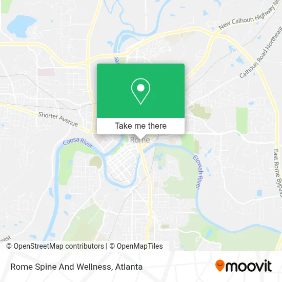 Rome Spine And Wellness map