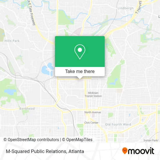 M-Squared Public Relations map