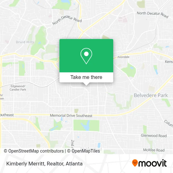 Kimberly Merritt, Realtor map