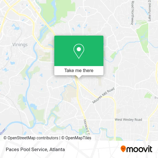 Paces Pool Service map