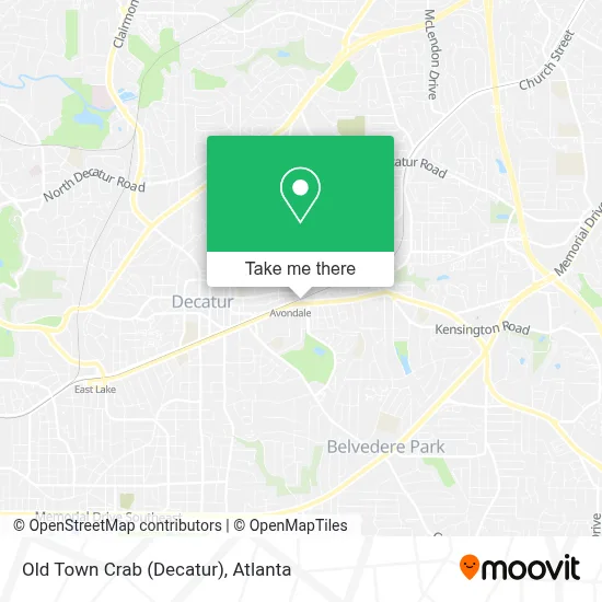 Old Town Crab (Decatur) map