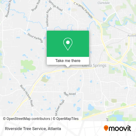 Riverside Tree Service map