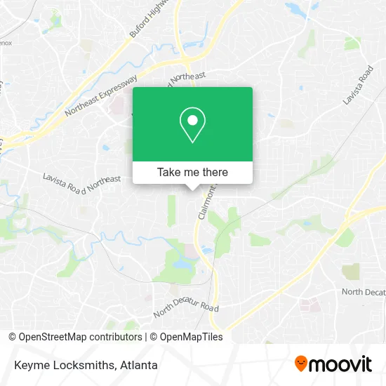 Keyme Locksmiths map