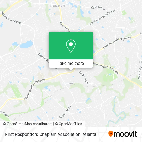 First Responders Chaplain Association map