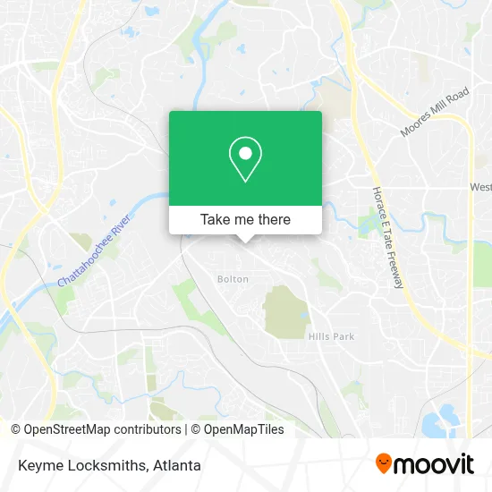 Keyme Locksmiths map