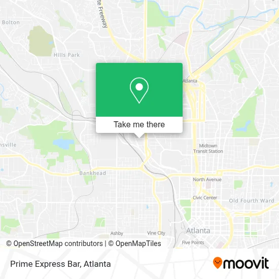 Prime Express Bar map