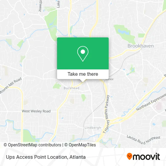 Ups Access Point Location map