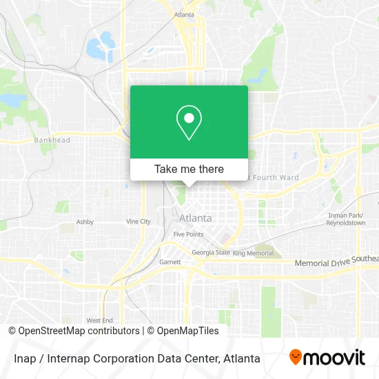 Inap / Internap Corporation Data Center map
