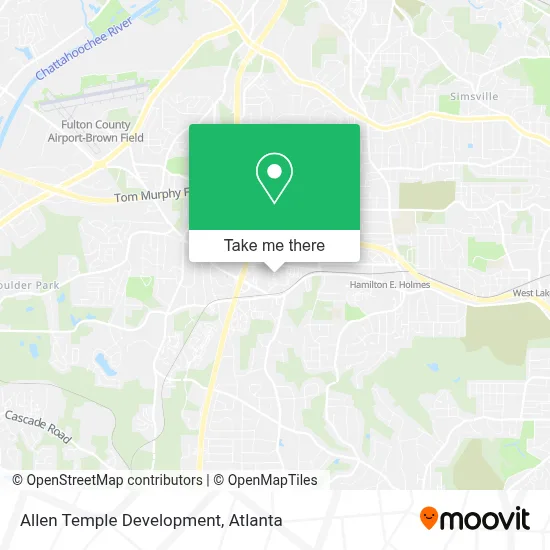 Allen Temple Development map