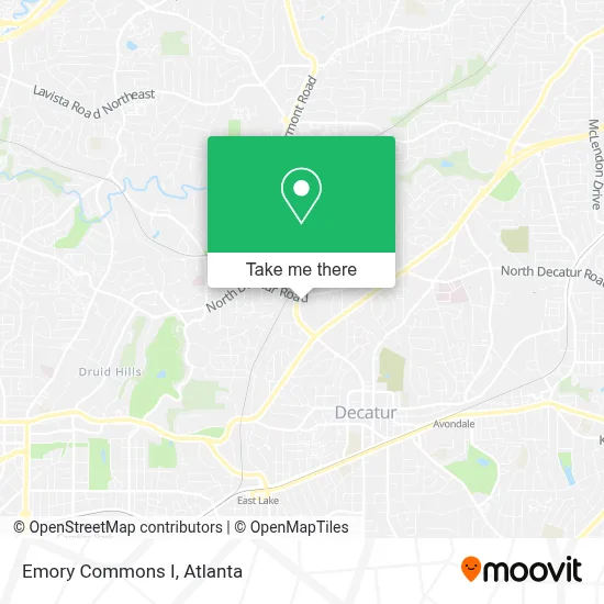 Emory Commons I map