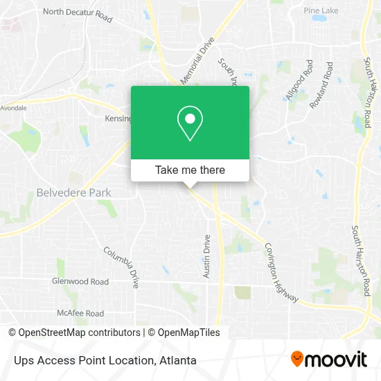 Ups Access Point Location map