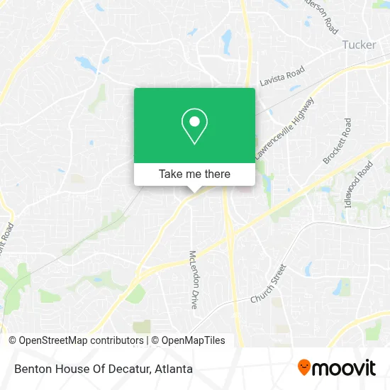 Benton House Of Decatur map