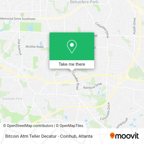 Bitcoin Atm Teller Decatur - Coinhub map