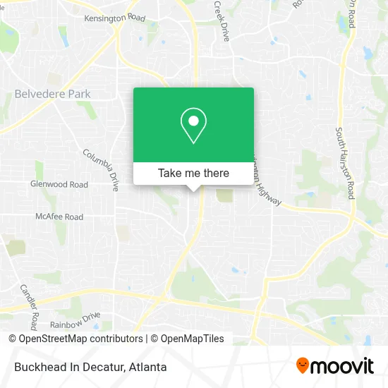 Buckhead In Decatur map