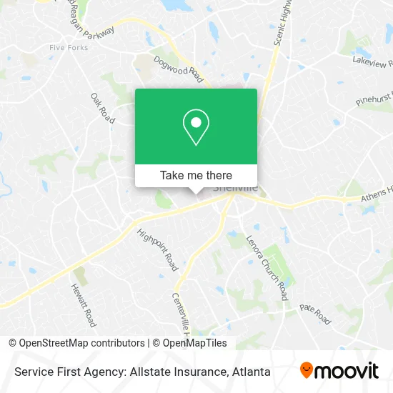 Service First Agency: Allstate Insurance map