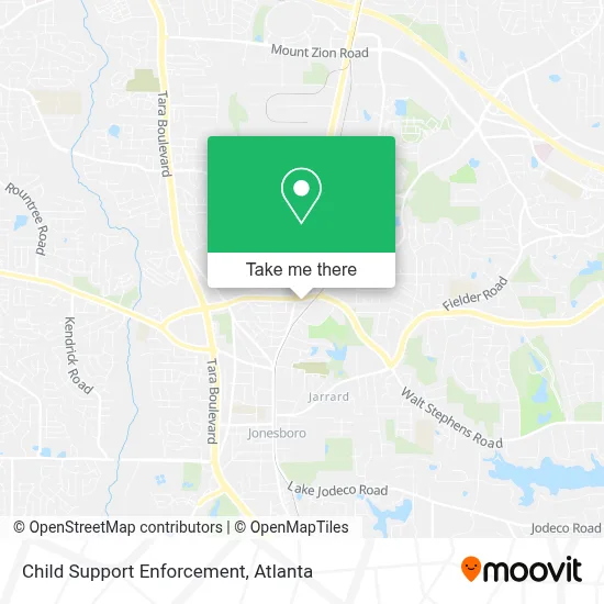 Child Support Enforcement map