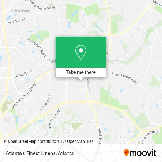 Atlanta's Finest Linens map
