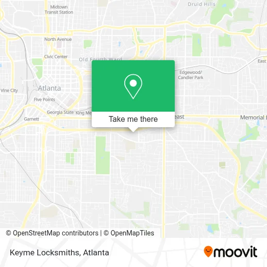 Keyme Locksmiths map