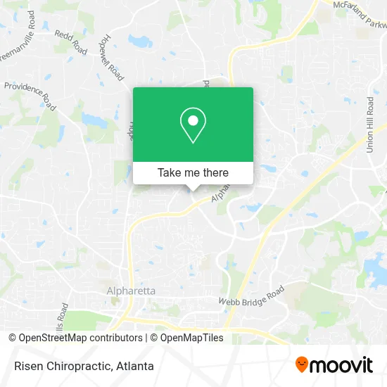 Risen Chiropractic map