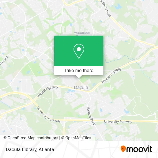Dacula Library map