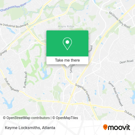Keyme Locksmiths map