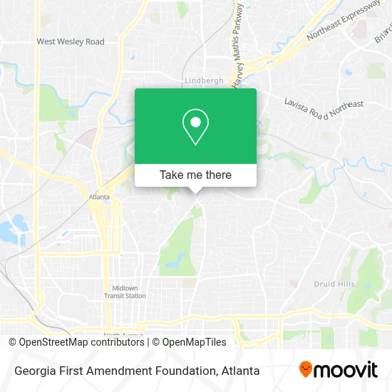 Georgia First Amendment Foundation map