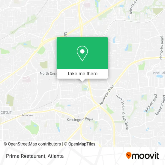 Prima Restaurant map