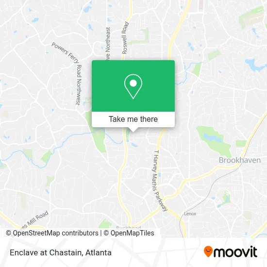Enclave at Chastain map