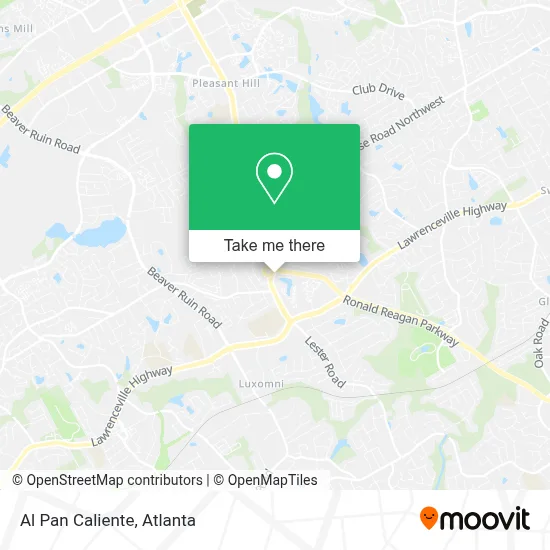 Al Pan Caliente map