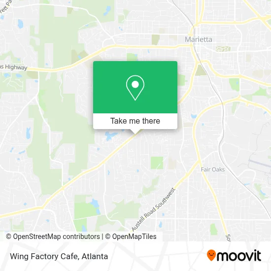 Wing Factory Cafe map
