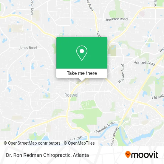 Dr. Ron Redman Chiropractic map