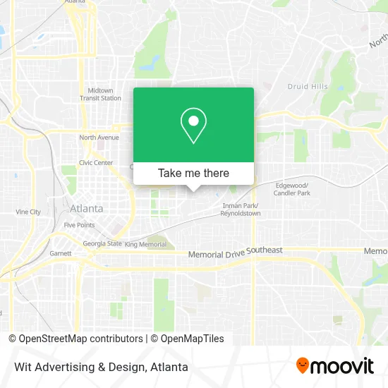 Wit Advertising & Design map