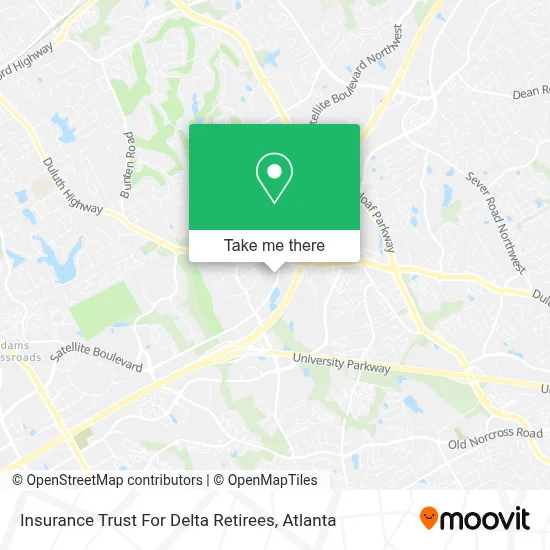 Insurance Trust For Delta Retirees map